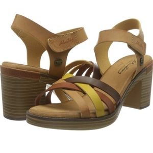 9 1/2, 3.25" Block Heeled Sandals from Poland